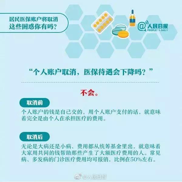 定了！医保个人账户取消！2020年底前完成
